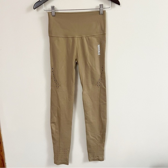 Gymshark Energy Seamless Leggings Size Small B1A2C Gold Yellow $55 High Rise - Picture 1 of 8